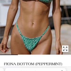 Bright swimwear fiona bikini bottom peppermint